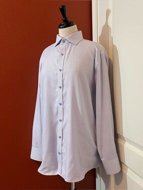 Twillory Men’s Classic Performance Micro Houndstooth Stretch Cotton Dress Shirt